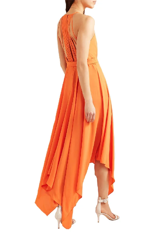 Orange Strappy Back Maxi Dress