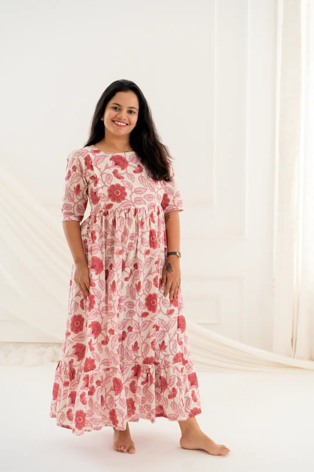 Peony Tony Maternity Feeding Dress